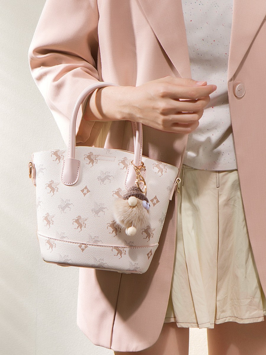Simple Pegasus impresión bolso de Boston mujer 2025 nueva moda bolso de bolos versátil bolso de hombro