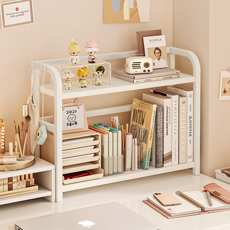 Estantería Escritorio Escritorio Escritorio Estante de almacenamiento Escritorio Oficina Dormitorio de estudiantes Libros Cosméticos Estante de acabado de hierro