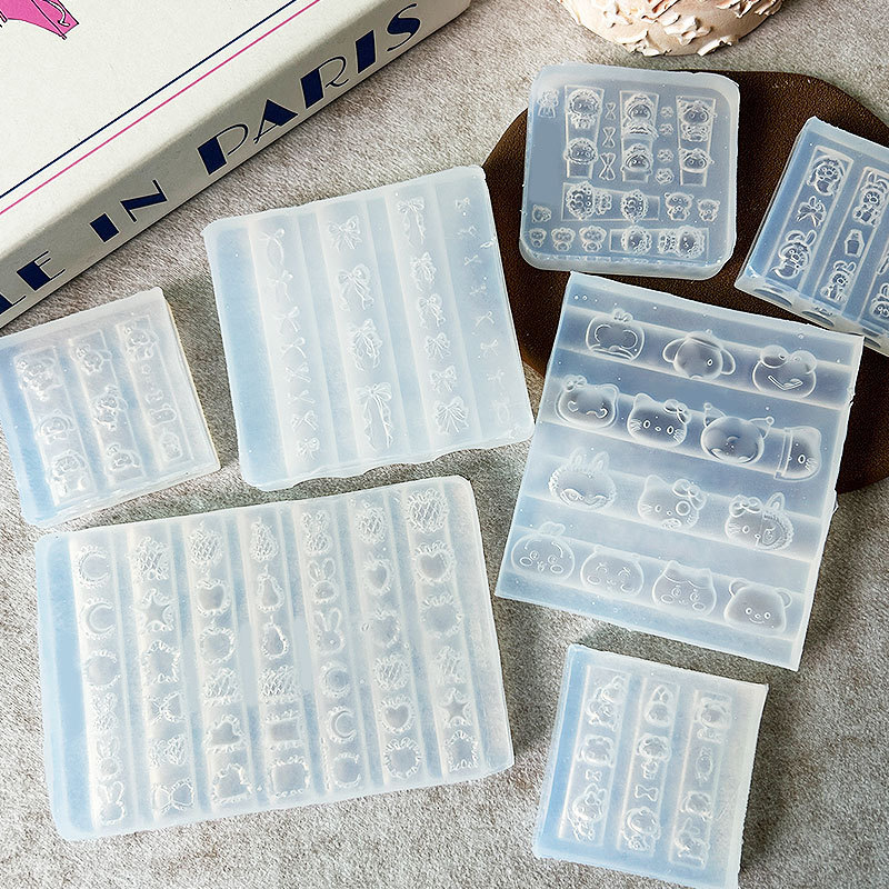 かわいいサンリオメロディーシェイプネイルアートデコレーションケーキ子羊高透明モールド DIY 接着剤彫刻接着剤モールド|undefined