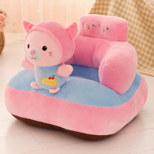 New Creative Children's Sofa Plush Toy Baby Cartoon Learning Seat Chair for Infants and Toddlers, Factory Wholesale