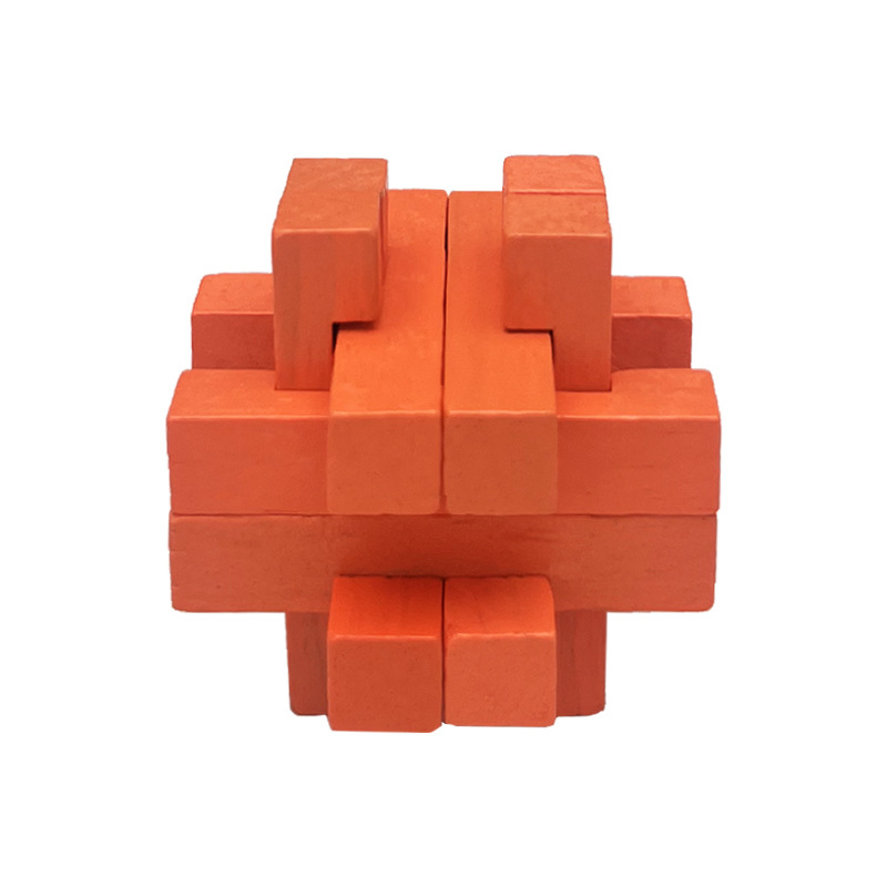 Luban Lock Kongming Lock conjunto completo juguetes educativos para Niños Estudiantes de la escuela primaria tamaño pequeño mini haya Kongming Lock fábrica fija