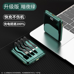 66W 急速充電ケーブル付きパワーバンク 20000MH 大容量 薄型 コンパクト ポータブル 大容量 22.5 ミニ