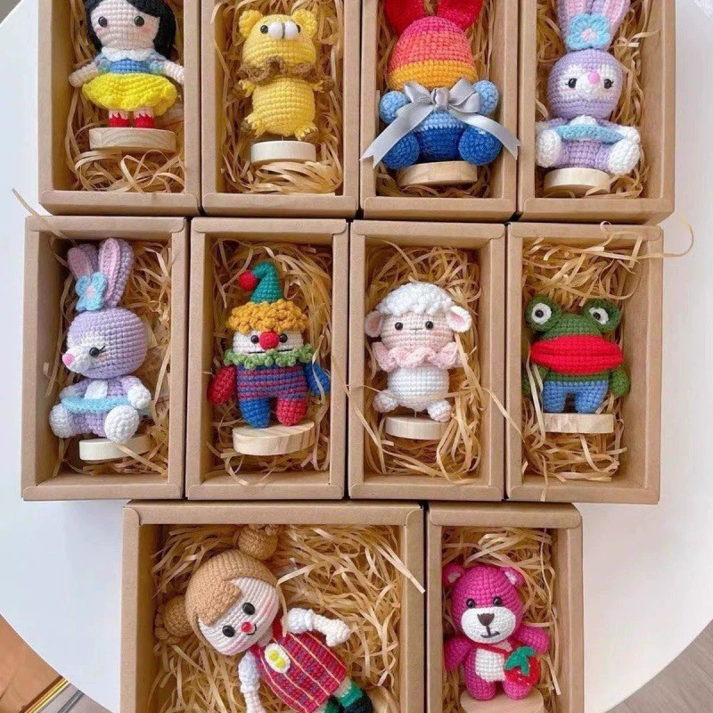 Деревянная плюшевая игрушка, крючком, кукла, трубка, комплект зажимов
