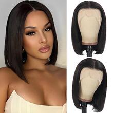 F 44093 V-part bob human hair wig V �ͻ��Ʋ����ٷ��羳��