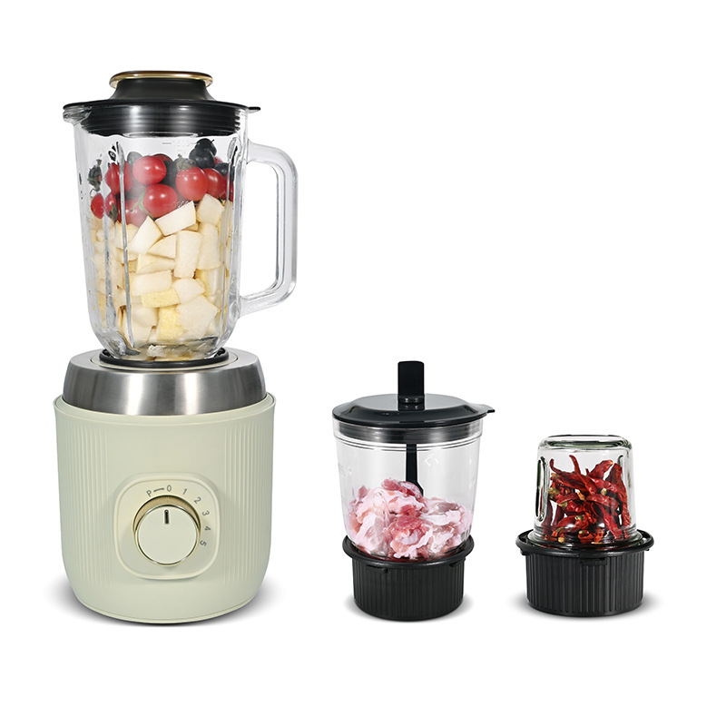 Mezcladora eléctrica 3 en 1 al por mayor, máquina de cocina doméstica, mezcladora de gran capacidad, molinadora de harina, molinadora de carne, rompadora de paredes transfronteriza