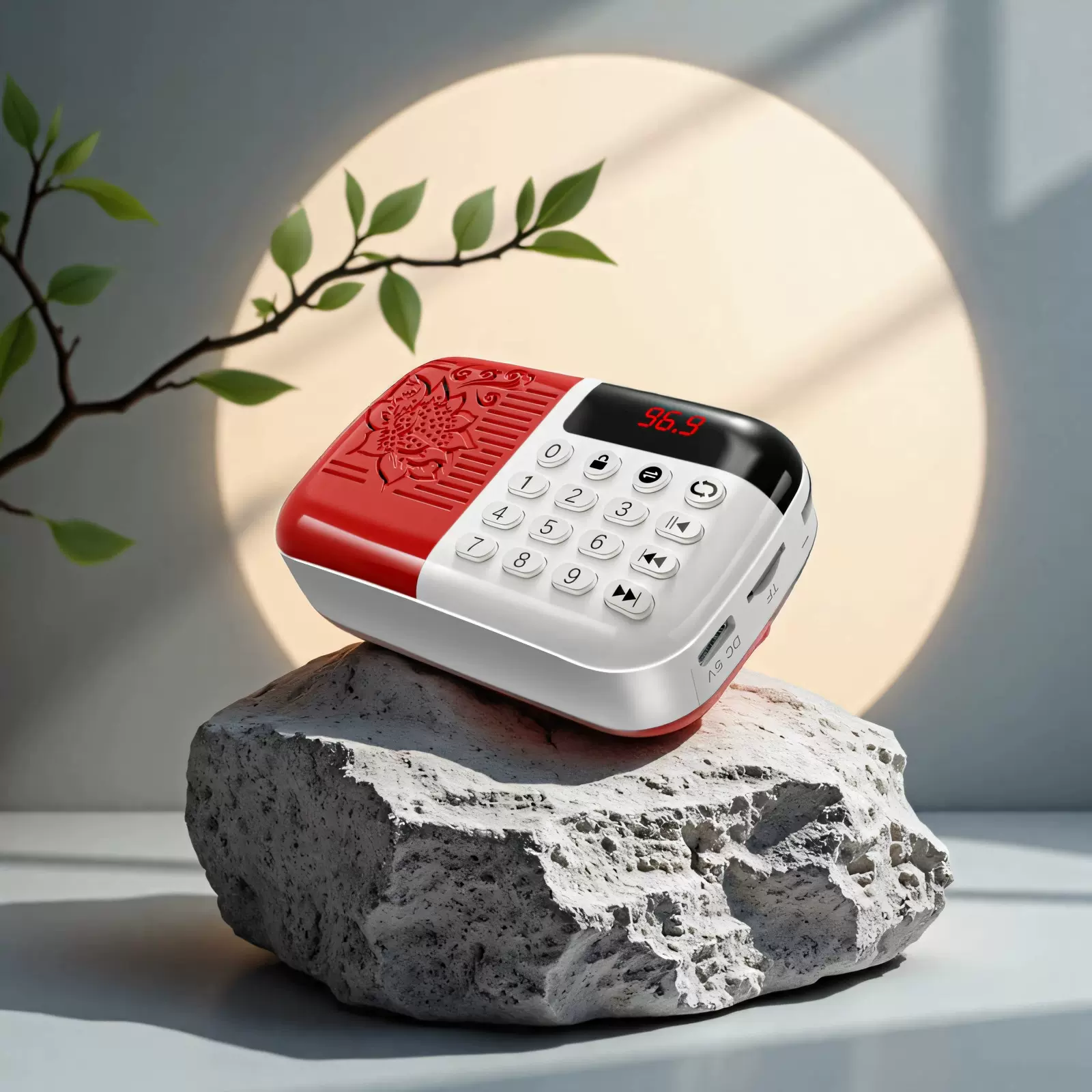 新款小型插卡家用便携音乐播放器高清音质充电播放机迷你小音箱08