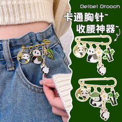 Panda waist-tightening artifact pin accessories trousers waist to mini skirt trousers waist tightening fixed clothes anti-exposure brooch