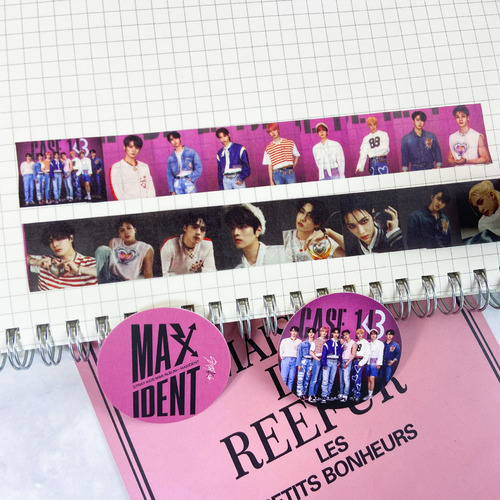 StrayKids and Paper Tape New Album MAXIDENT Hwang Hyunjin's Periphery Same Kind of Notebook Sticker 