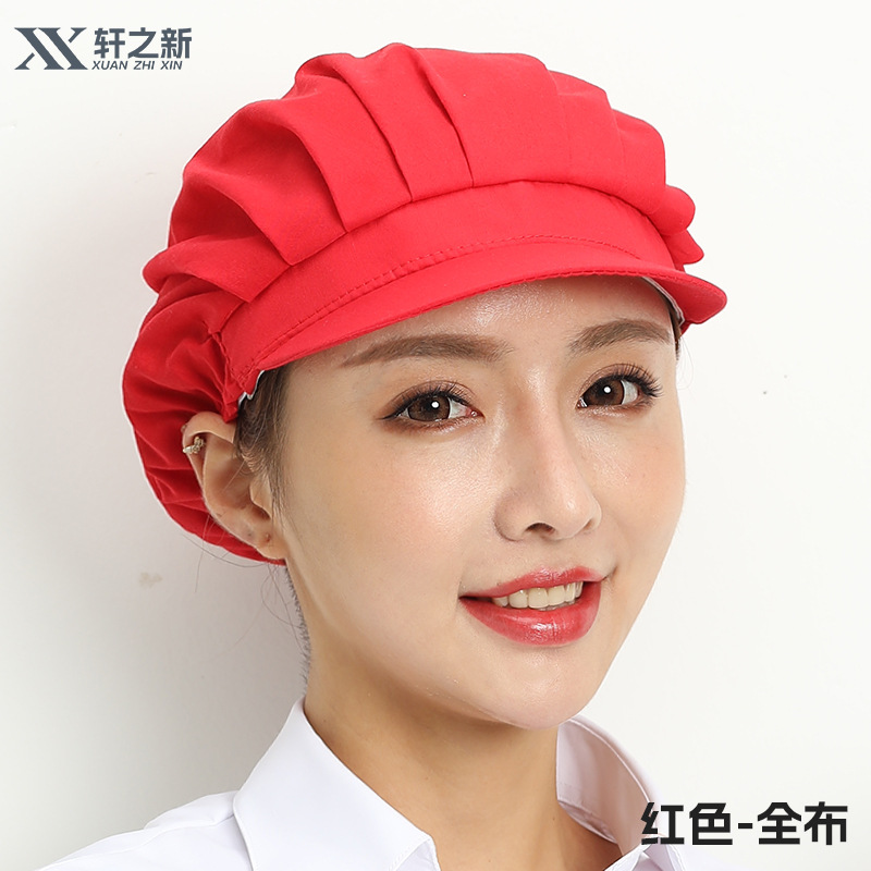 Gorros de trabajo para fábrica y taller de Xuanzhi, gorros de malla para cantina, a prueba de polvo, para chefs y camareros de restaurantes, para higiene alimentaria.