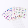 Sticker for manicure, nail polish, watercolour contains rose, suitable for import, flowered