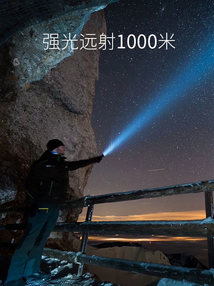 户外超亮可充电变焦