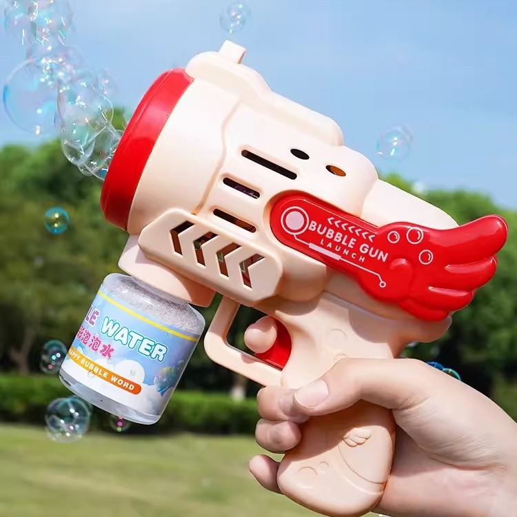 Matrimonio de boda máquina de burbujas al aire libre césped de bodas soplando burbujas pistola damas de honor juegos de fotos de props creativos