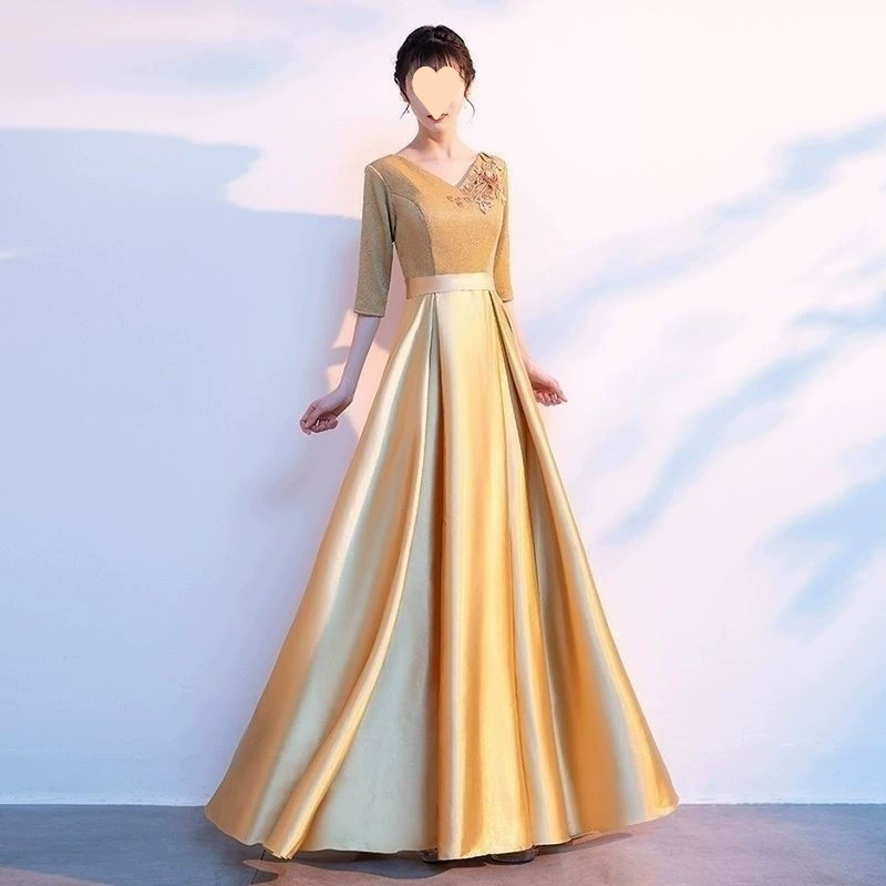 Костюм для хора, сценический костюм для женщин, длинная юбка для взрослых, новый хоровой сценический костюм 2025, платье для студентов, юбка для вечеринок