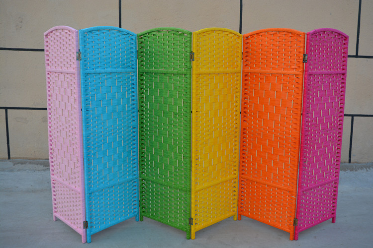Wholesale kindergarten area corner layout small screen pet partition folding screen hollow mobile area folding