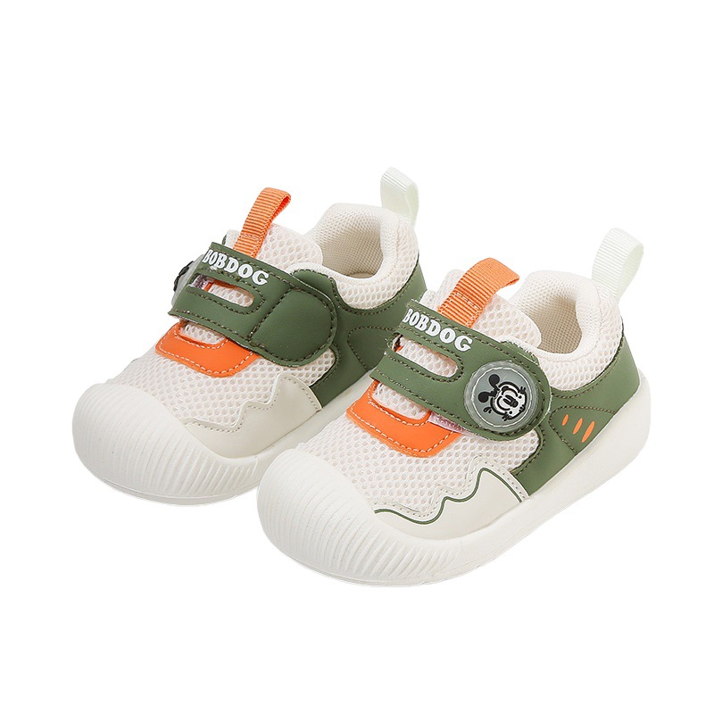 Babou respirable zapatos para bebés primavera y otoño 1 - 3 zapatos deportivos para niños con suela suave 2 pares de redes para niños pequeños