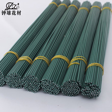 DIY花径材料手工花杆玫瑰花棒仿真绿铁丝枝干花束包装2号绿铁丝