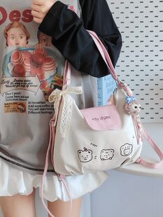 One pack of three-back women's bags 2025 new style cute and stylish niche single shoulder crossbody bag casual simple versatile backpack