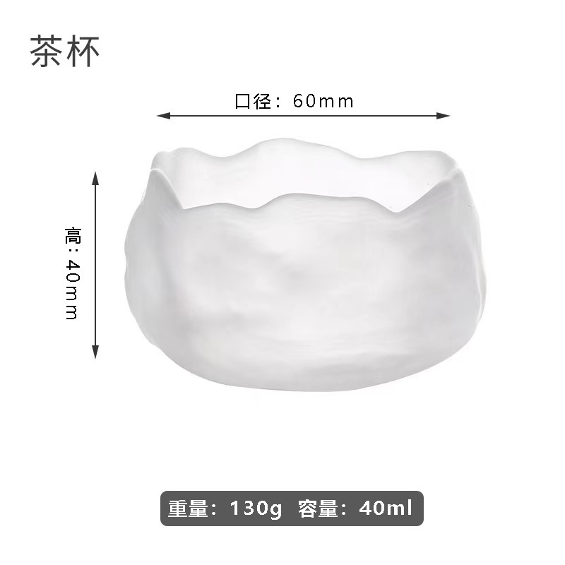 Taza de té pequeña del Dragon Boat Festival, taza de vidrio cocido congelado, taza de sake, taza de maestro exquisita para damas, taza de té de vidrio, taza de té al por mayor