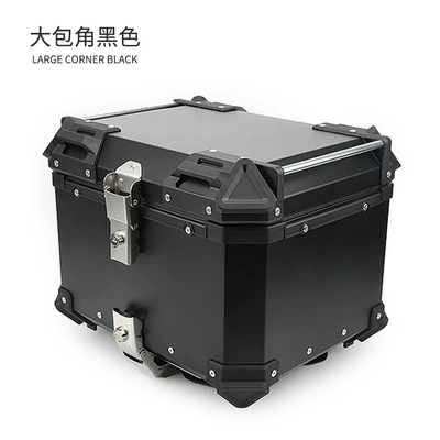 Motorcycle trunk large corner rear trunk - motorcycle-large-corner-tail-box-black-45l