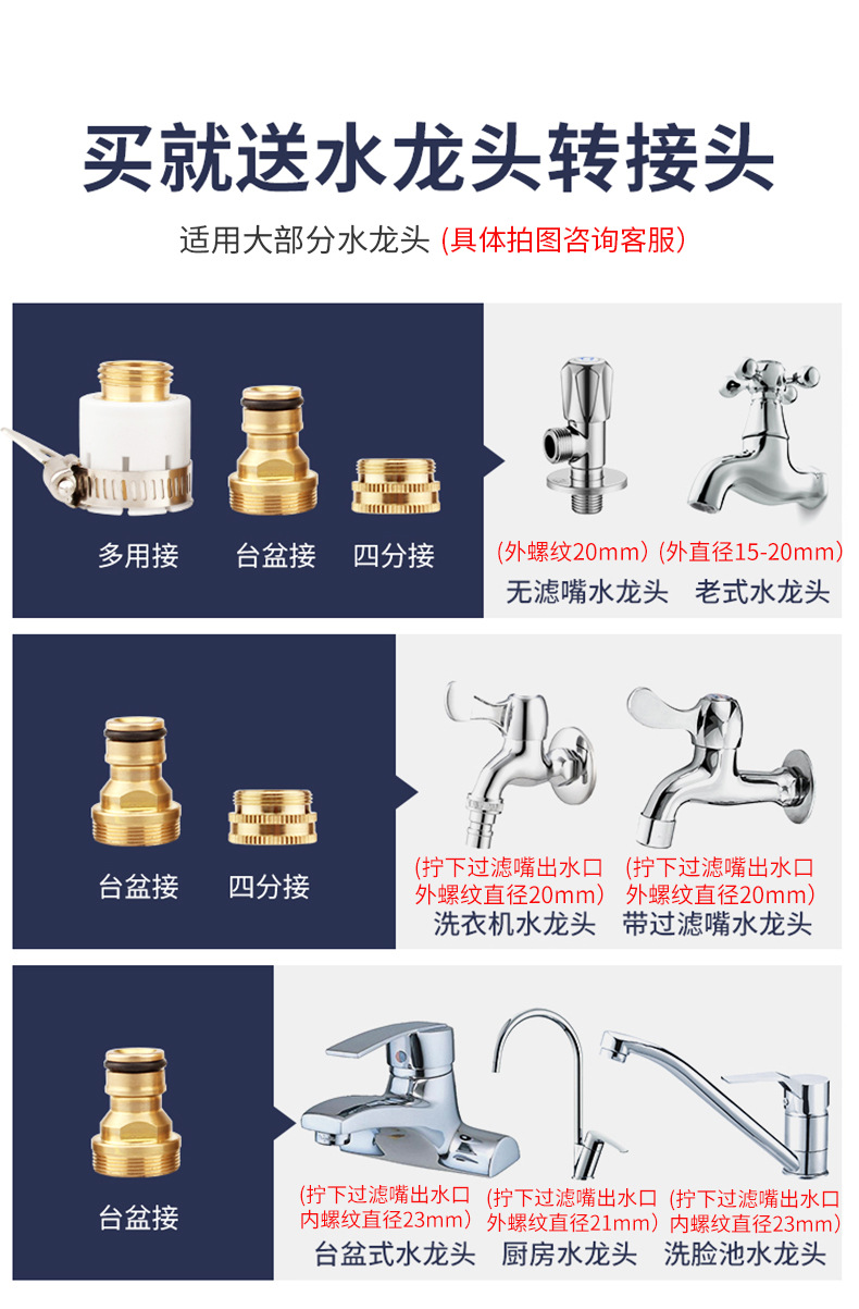 High Pressure Car Wash Water Gun Nozzle Hose Pipe