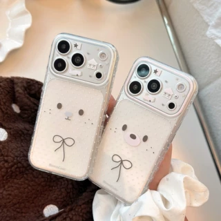 简约小表情苹果17promax手机壳适用iphone18透明可爱14情侣15软套
