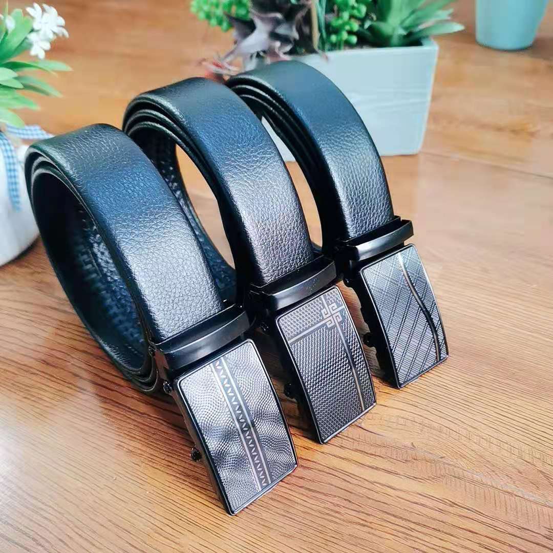 Korean Edition business affairs black man Tin Scrub 3.5cm Microfiber waistband automatic man Belt One piece On behalf of