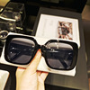 Tide, retro sunglasses, trend fashionable glasses, 2023, Korean style