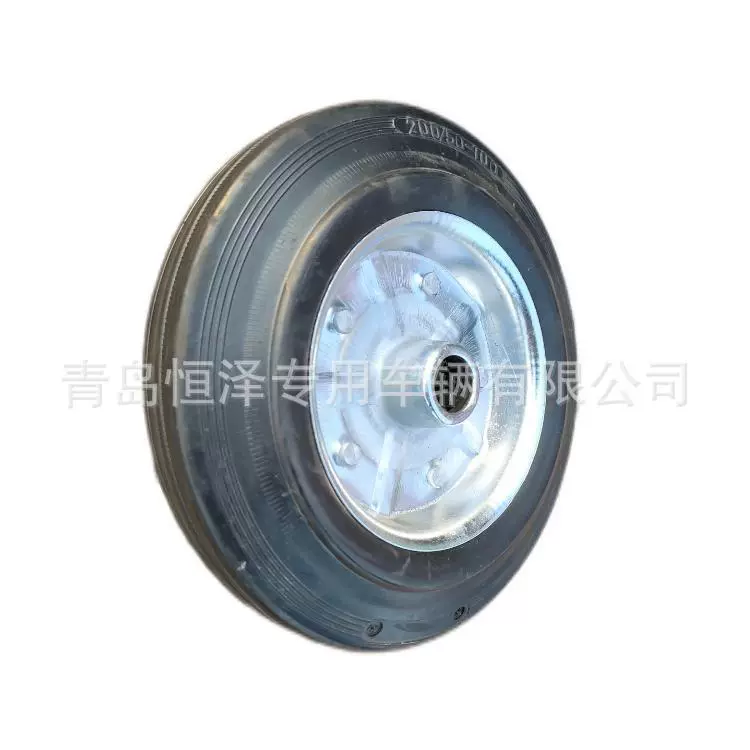 8-дюймовый промышленный Резиновый колесо 200/50-100,8 дюймов промышленный рицинус одно колесо 200/50-100 твердых колесо