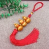 Three wooden gourd suspended pendants