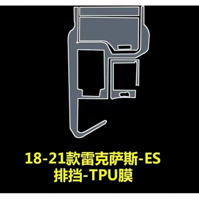 Car interior film: interior film, specialized TPU film - 18-21-models-gear-shift-film