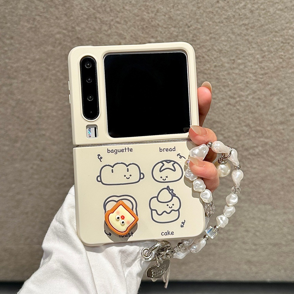 Line Art Toast Bread Phone Case For Huawei P60 Foldable Pocket2_voghion.com