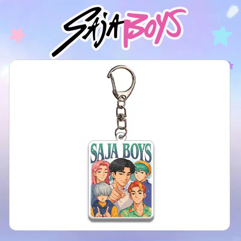 Sajaboy猎魔男团 亚克力钥匙扣  包包挂件 配件饰品 kpop明星周边|undefined