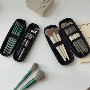 Makeup Brush Bag Cosmetics Bag Women's Portable New Travel Carry-On Small Brush Eyebrow Pencil Eye Shadow Brush Cosmetics Bag