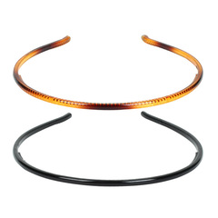 外貿熱銷款0.5公分PC料洗臉發箍男女款細頭箍復古龜甲色頭扣髮帶