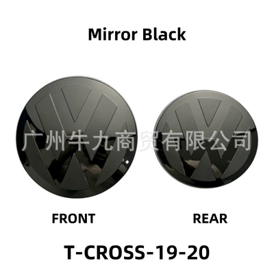 Car logo front and rear emblems, new - 19-20t-cross-front-and-rear-labels