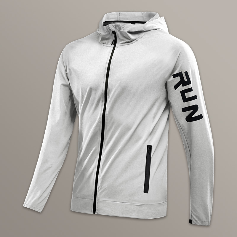 abrigo de hombre, chaqueta deportiva a prueba de viento y lluvia, entrenamiento de primavera, ropa de correr, primavera y otoño, chaqueta con capuz impermeable, secado rápido