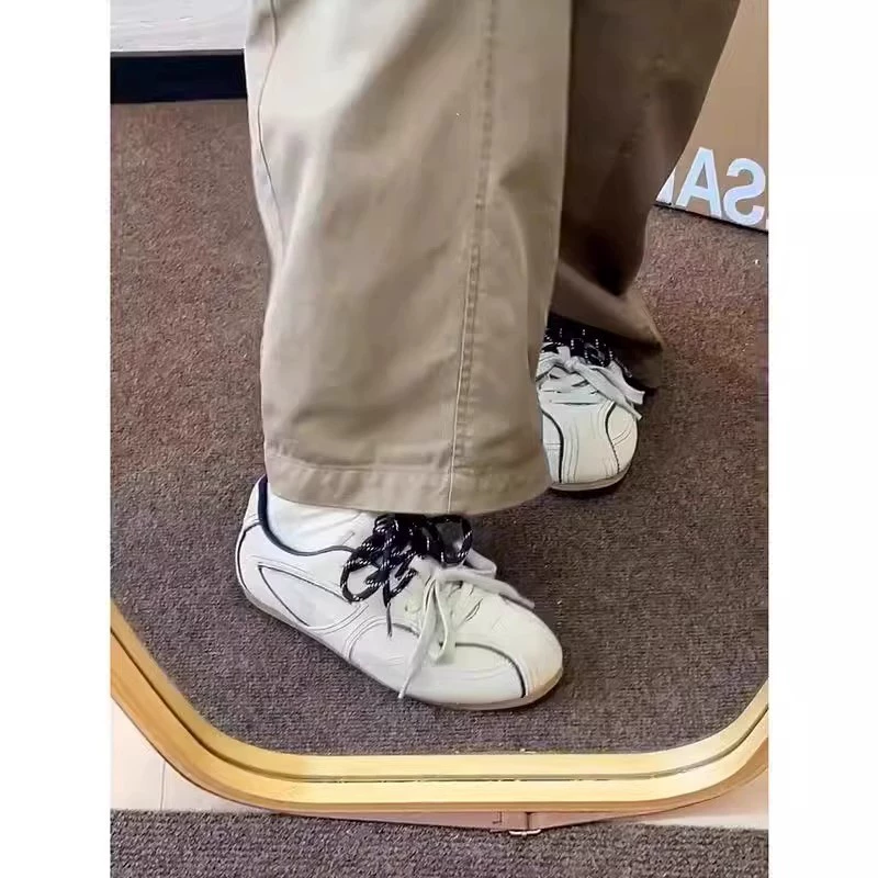 Spring footwear, high universal sneakers flat, 2025 years, trend of season