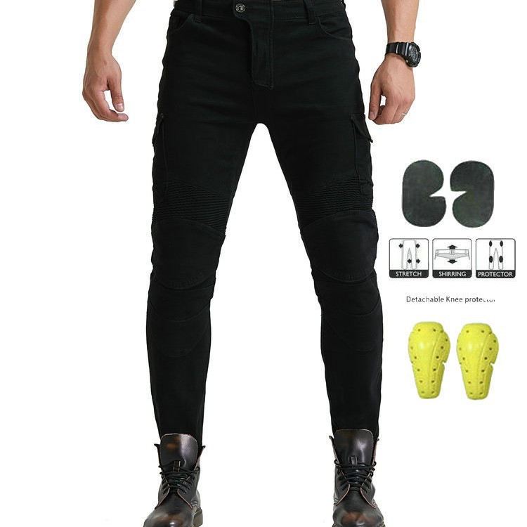 Productos genuinos Volero/corte tridimensional motocicleta Harley motocicleta pantalones vaqueros slim anti-caída pantalones vaqueros