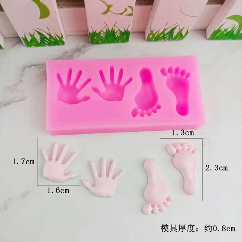 Diy мультфильм шатер для изготовления пресс-формы маленькие руки маленькие ножки декоративные конфеты шоколадный торт силиконовая форма для выпечки