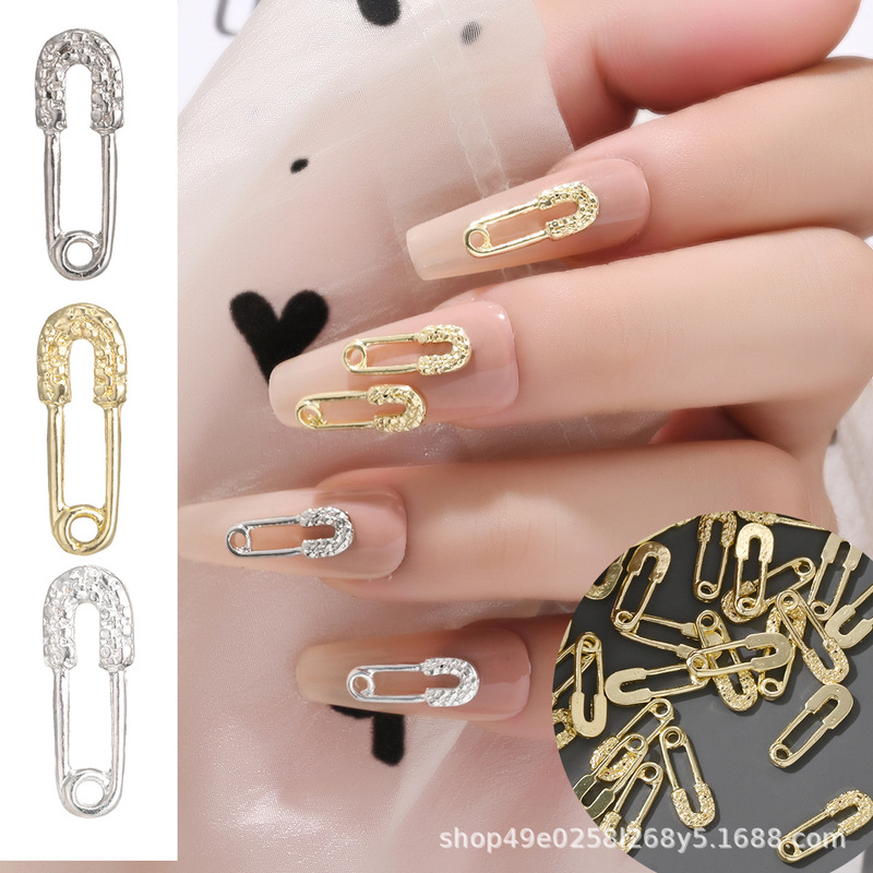 Internet Celebrity Cross-Border New Nail Art Jewelry Pin Alloy Nail Metal Pin Manicure Wearable Nail Jewelry Factory Wholesale Internet Celebrity Cross-Border New Nail Art Jewelry Pin Alloy Nail Metal Pin Manicure Wearable Nail Jewelry Factory Wholesale