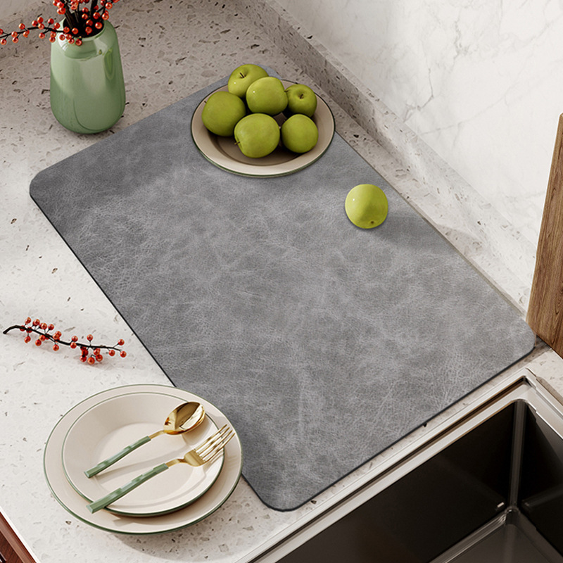 Máquina de café transfronteriza, mesa de comedor, almohadilla antideslizante, tazón de barro de diatomeas, almohadilla de secado de succión, encimera de cocina, almohadilla de drenaje de barra