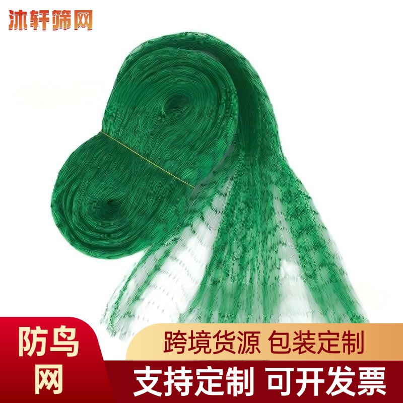 绿色Birdnet聚乙烯挤出防鸟网庭院葡萄樱桃果树拦鸟网植物