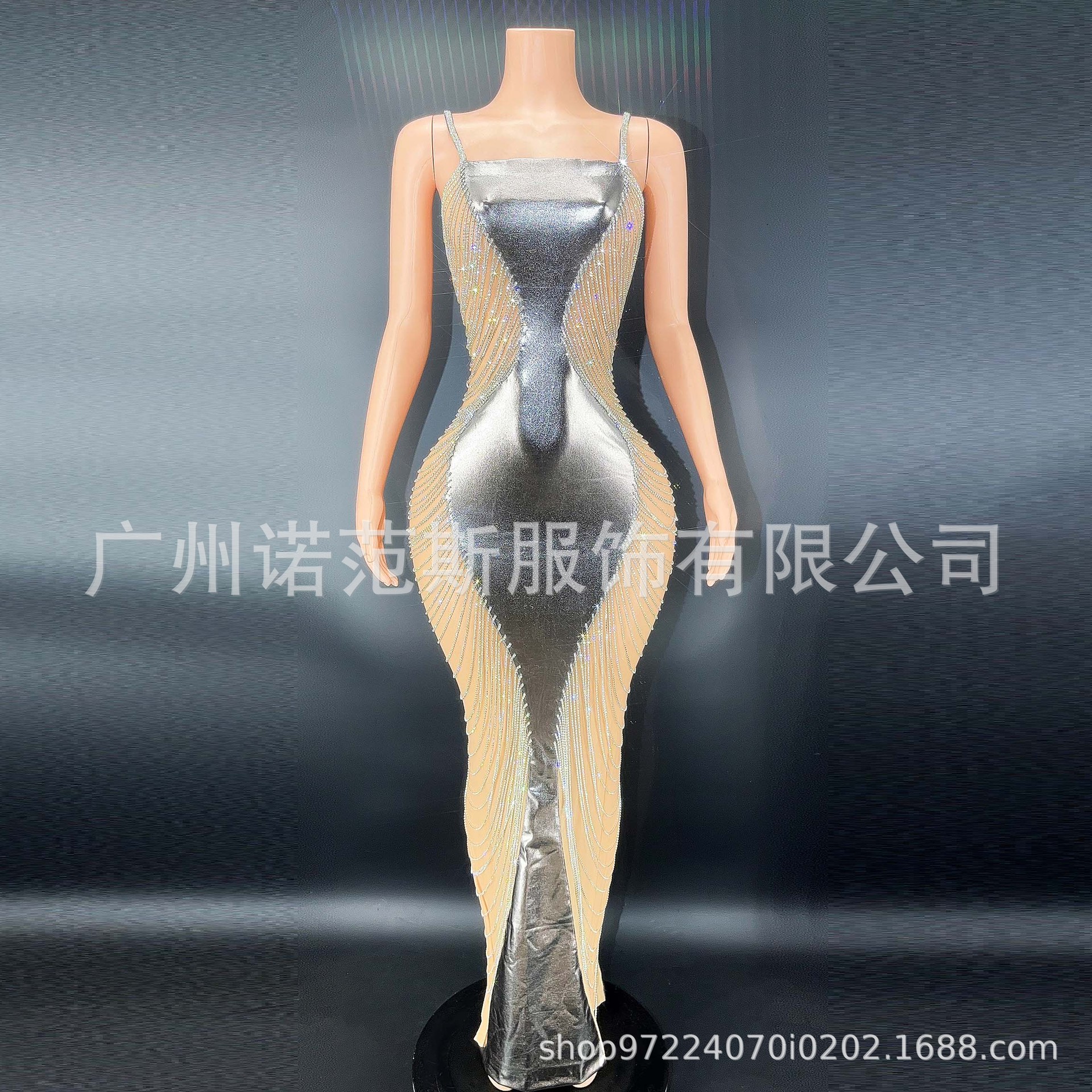 Novance Prom Dress 2024 Shiny Sequin Diamond Tassel Prom Silver Dress Long Elegant Style