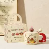Red sloth (cake style) cup + lid + spoon + gift box