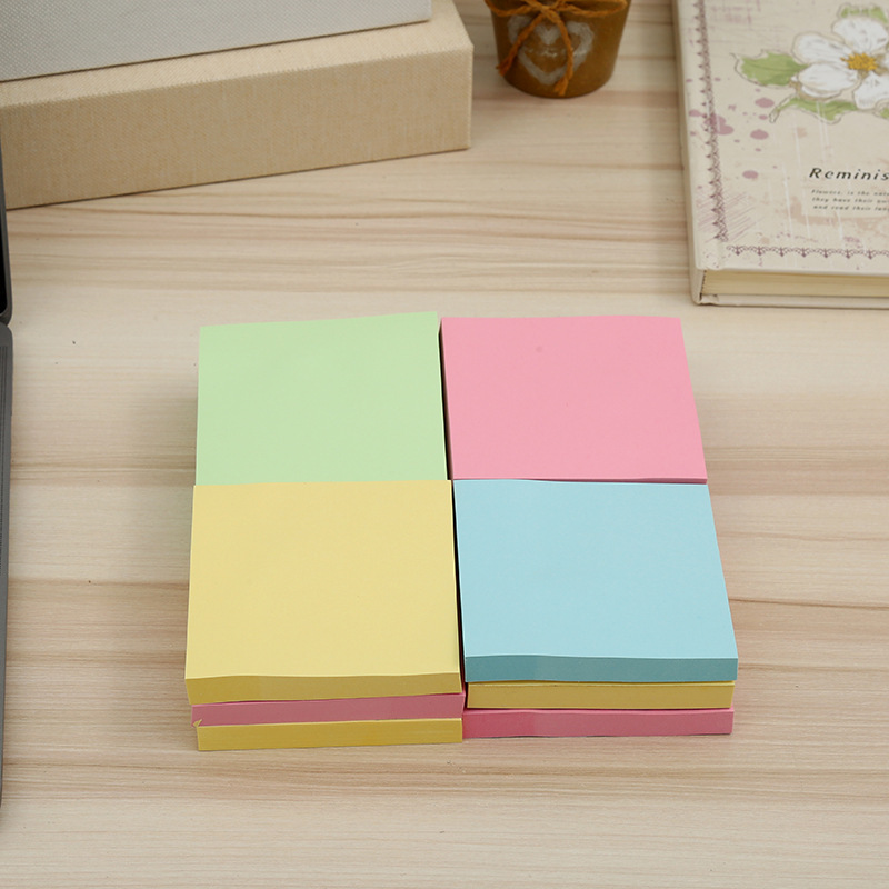 사무실 문구 컬러 포스트잇 노트 슈퍼 스티커 휴대용 메모장 광고 N-time 포스트잇 메모 메시지 자체 접착 용지