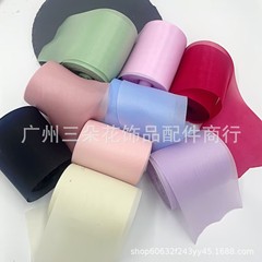 8cm亮糸珠光ストリーミングガーゼdiy手作り仙美ヘアクリップ蝶ネクタイ材料アクセサリー