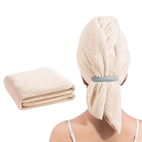 Cross-border new hair-drying hat, strong water-absorbing large, thick hair drying towel for women's long hair wholesale on behalf of people.