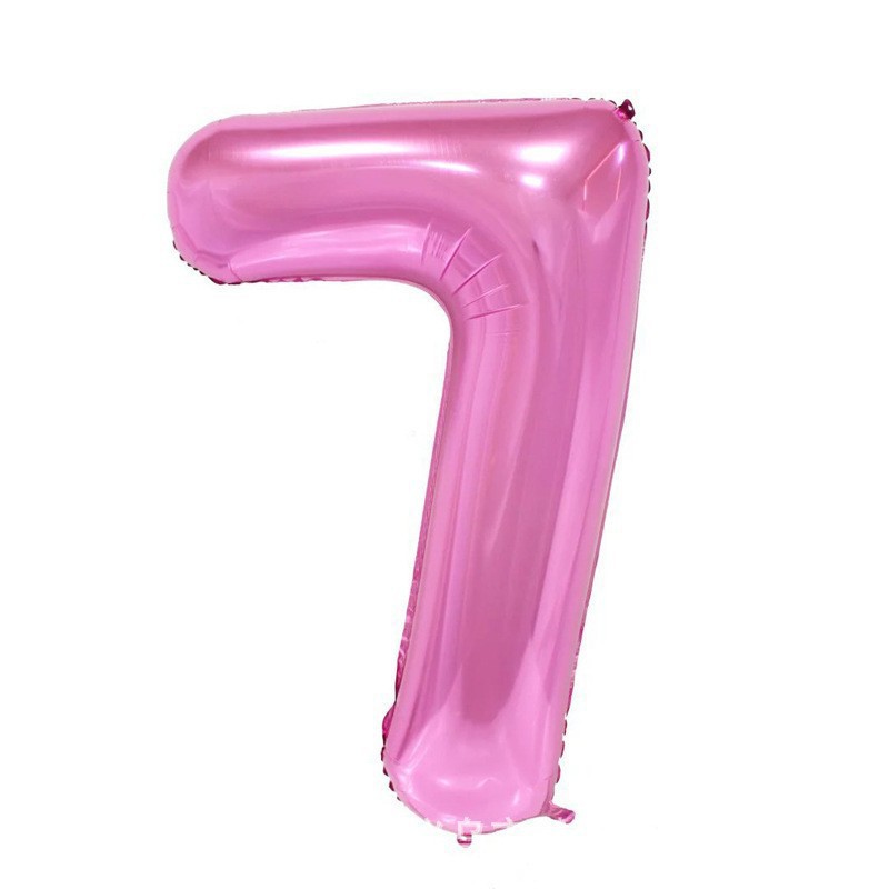 Globo de aluminio digital de 40 pulgadas, globo de aluminio con números grandes, versión delgada de 90 cm, varios colores de globos con números