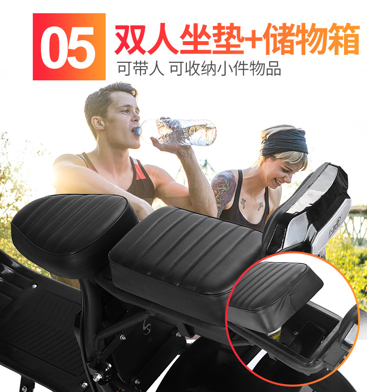 Eec Electric Scooter Detachable Electric Motorcycle X7Plus Adult Mobility Scooter Two-Wheeled Motorcycle Harley Electric Scooter