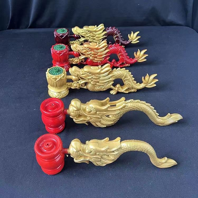 莲花龙头手炉香具树脂手炉龙头手寺院佛堂用品法器香炉插香